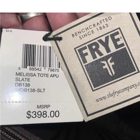 Frye Melissa Shoulder Bag Slate $398 - Picture 15 of 15